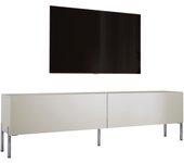Mueble tv: cachemira, patas cromadas, 170 x 52 x 32 cm