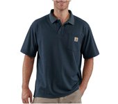 Carhartt work pocket s/s polos azul marino t.s - k570-nvy-s