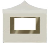 Carpa plegable profesional paredes aluminio color crema 2x2 m
