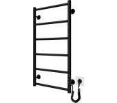 Radiador toallero eléctrico mario tm modelo classic flat bajo consumo con regulador temporizador negro mate 800x430 75w