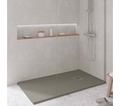 Koes - plato de ducha de resina modelo nilo – 70x150 – gris cuarzo ral 7039