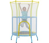 Cama elástica infantil aiyaplay acero, pe multicolor 140x140x190 cm