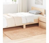 Alfombra de pelo largo navarra beige 80x150 cm poliéster