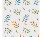 Papel pintado floral otoño en acuarela