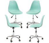 Pack 4 sillas dami office - celadón