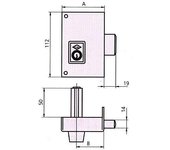 Cerradura 156 cp 70 izq b/redondo cvl