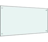Salpicadero de cocina blanco 80x40 cm vidrio templado