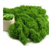 500 g de musgo artificial, musgo artificial, césped biónico falso para decoración de jardines, acuarios y césped (verde oscuro)