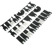 28 piezas de accesorios para sierras de hoja oscilante, piezas para trabajar la madera, acero con alto contenido de carbono, multif