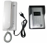 Intercomunicador externo de 2 hilos con botón de apertura de puerta luckarm 3208a
