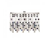 Kolarz prisma - lámpara de pared de cristal de diseñador, cromo pulido, 3x g9