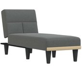 Tumbona de jardín | tumbona de exterior | silla de tela gris oscuro cfw598700