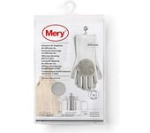 Mery, guantes de lmpieza, de silicona, no rayan, elimina la suciedad, material flexible, gris claro, talla única