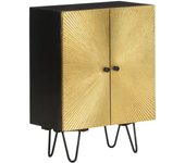 Aparador | aparador de comedor | armario de cocina de madera maciza de mango 55x30x75 cm cfw20180