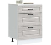 Mueble bajo de cocina | armario de cocina kalmar gris sonoma madera de ingeniería cfw99224