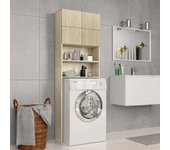 Mueble lavadora roble sonoma madera contrachapada