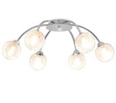 Lámpara de techo con 6 bombillas led g9 240 w