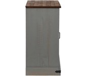 Aparador | aparador de comedor | armario de cocina halden con puerta corredera gris 80x40x80 cm cfw78030