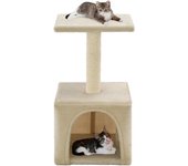 Maison exclusive - rascador para gatos con poste de sisal 55 cm beige
