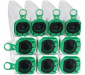 Pack de 10 bolsas para aspiradora vorwerk kobold vb100 vb 100 fp100 fp 100, kit de bolsas de repuesto para polvo