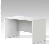 Buyqualia escritorio mesa oficina o despacho (blanco, largo 120 cm)