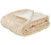 Beliani colcha delice 200 x 220 cm marrón claro