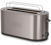 Tostadora con calienta panecillos black+decker bxto1501e 1500w