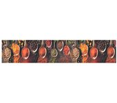 Alfombra de cocina | tapete para la cocina lavable terciopelo cuchara especias 60x300cm cfw65174