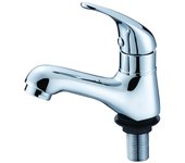 Grifo monomando de lavabo de columna cromado - modelo 680