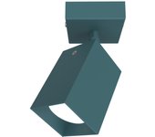 Lumicom | brinck lámpara de techo s, 1x gu10, max 33w, metal, azul mediterráneo, l.6cm