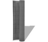 Valla de jardín de doble cara gris 90x300 cm