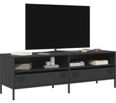 Maison exclusive - mueble para tv acero laminado en frío negro 135x39x43,5 cm