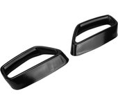 2 piezas de cubierta de punta de tubo de escape de repuesto negro brillante para serie 5 g30 g38 2018-2021