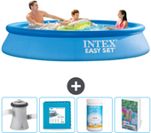 Paquete de piscina - intex - alrededor - 305x305x61 cm + accesorios cb114