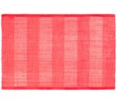 6x salvamanteles americano h&h en algodón y damasco rojo cm45x30