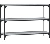 Estantería，librería，armario de libros contrachapada y acero gris sonoma 100x33x70,5 cm cfw521792