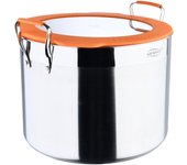 Olla alta ø28cm s/s induccion con tapa compact