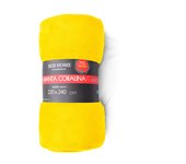 Manta de franela amarillo jengibre 220*240cm
