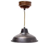 Relaxdays lampara cologante, estilo industrial, zócalo e27, cable 96 cm largo, ajustable