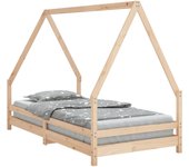 Estructura de cama infantil madera maciza de pino 90x190 cm