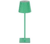 Lámpara de mesa led táctil recargable moderna bar hotel restaurante luz verde
