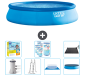 Paquete de piscina - intex - alrededor - 457x457x107 cm + accesorios cb50