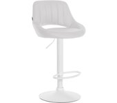 Taburete de bar milet en polipiel blanco|blanco