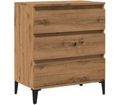 Aparador | aparador de comedor | armario de cocina madera contrachapada roble artisian 60x35x70 cm cfw69912