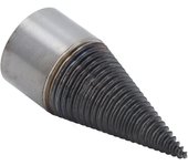 Broca para leña con revestimiento de titanio de acero al carbono, corte eficiente, broca divisora de madera con 3 vástagos (42 mm)