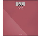 Báscula digital de baño solac pd7624 rojo 8433766900215 s7602466 solac