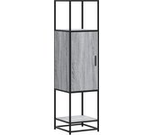 Aparador alto | aparador de comedor | armario de cocina madera ingeniería metal gris sonoma 35,5x35x13 cm cfw168038