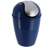 Tendance - cubo de basura cónico con tapa 5,6l - azul marino