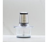 Mywave mini picadora 400w - inox y vidrio - 2 velocidades - desmontable y fácil limpieza.