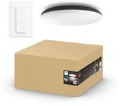 Cher hue lámpara plafón philips negra & bluetooth